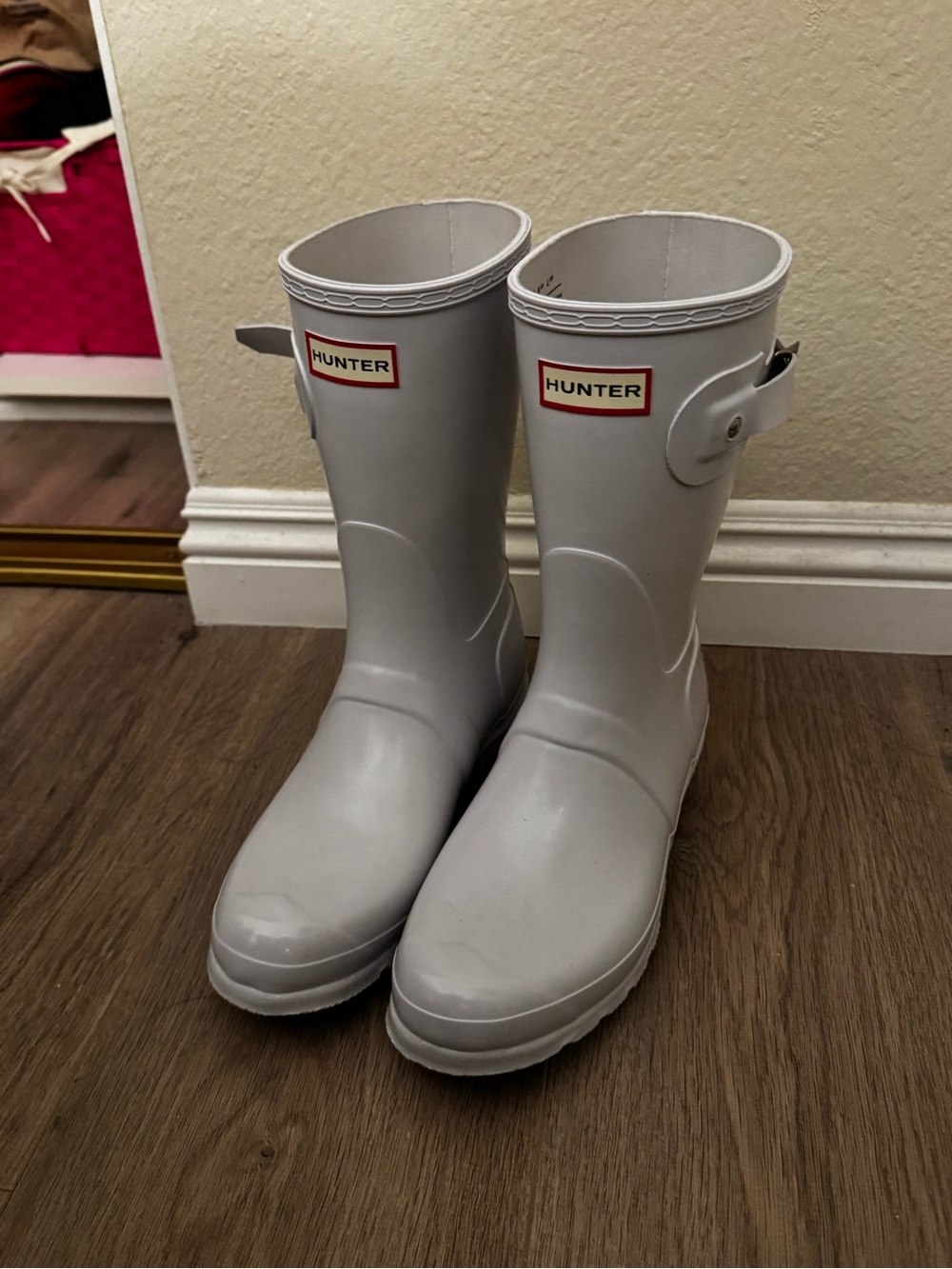 Hunter Rain Boots in White